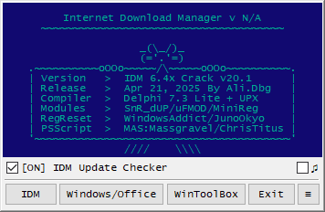 IDM 6.4x by Ali.Dbg(IDM 激活工具最新版) v20.1 绿色版 [第 006057 期]