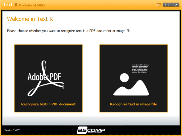 ASCOMP Text-R(OCR 文字识别软件) Pro v2.007 便携版