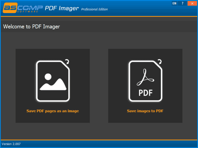 ASCOMP PDF Imager(PDF 转图片工具) Pro v2.007 便携版