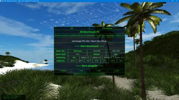 3D.Benchmark.OK(3D 性能测试软件) v2.14 中文绿色版